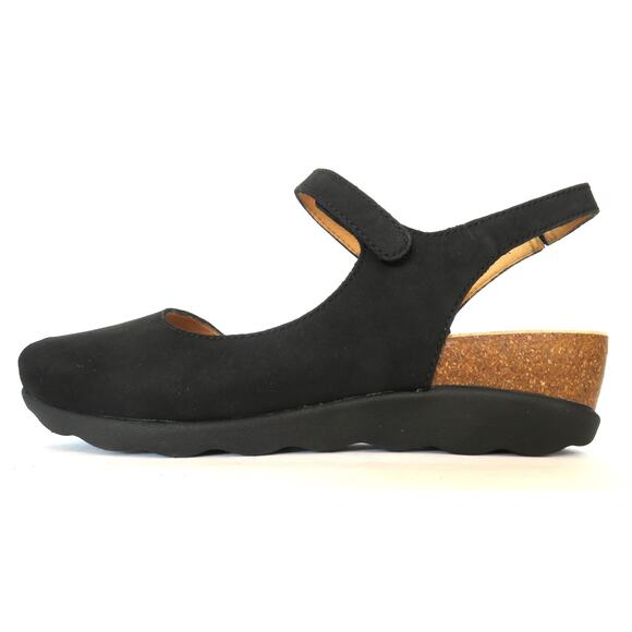 New DANSKO Cherry Milled Black Nubuck Leather Sandals Women Sz EU 39 US 8.5/9 - Picture 5 of 11